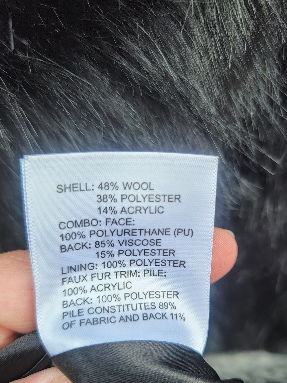 Laundry By Shelli Segal Black & White Plaid Coat with Faux Fur Collar - Picture 16 of 16